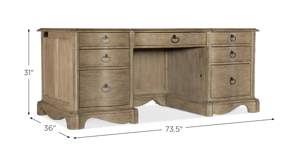 Corsica Executive Desk Dimensions