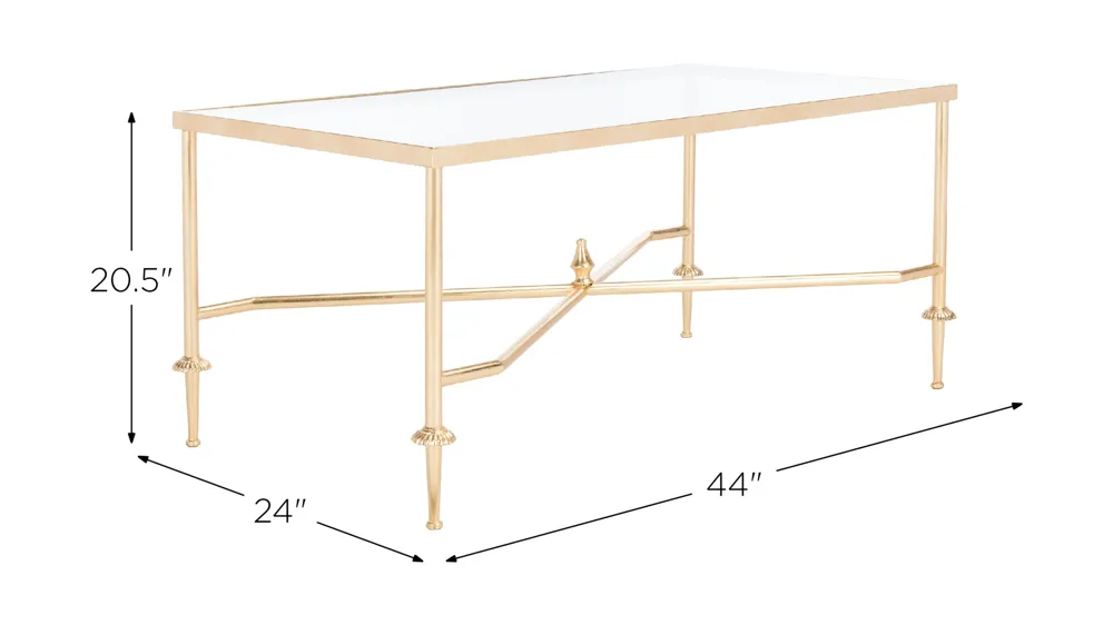 Flyte Gold Leaf Coffee Table Dimensions