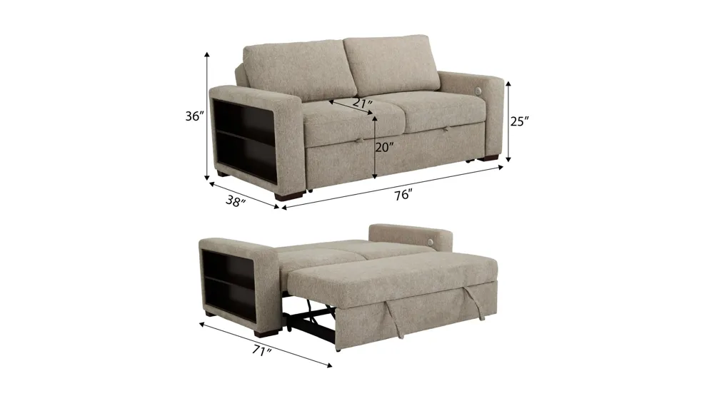 Juniper 2-pc. Sofa Dimensions
