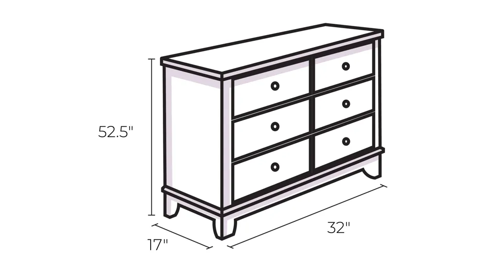 Montana 5 Drawer Chest Dimensions