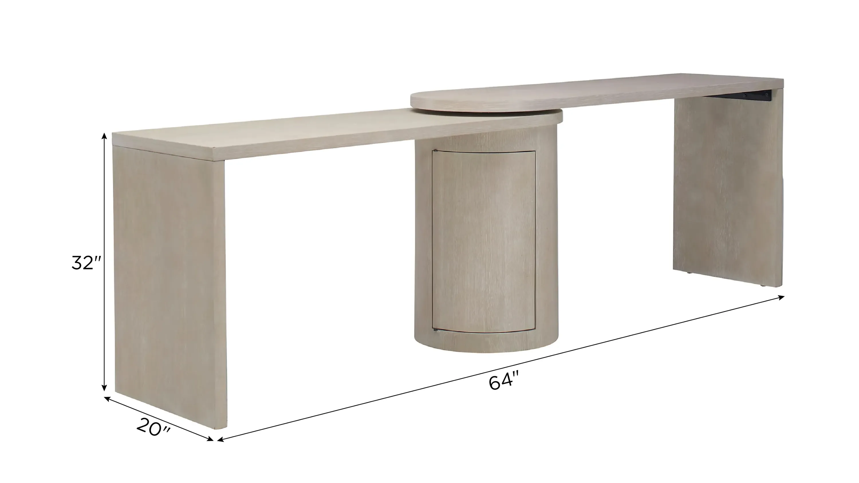 Caspian Swivel Desk | Raymour & Flanigan