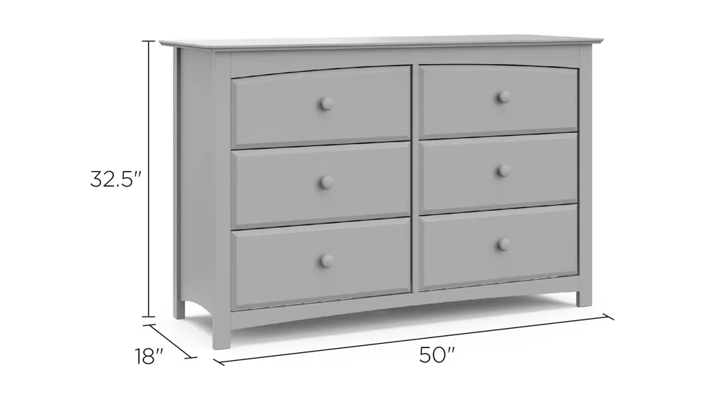 Kenton 6-Drawer Dresser Dimensions