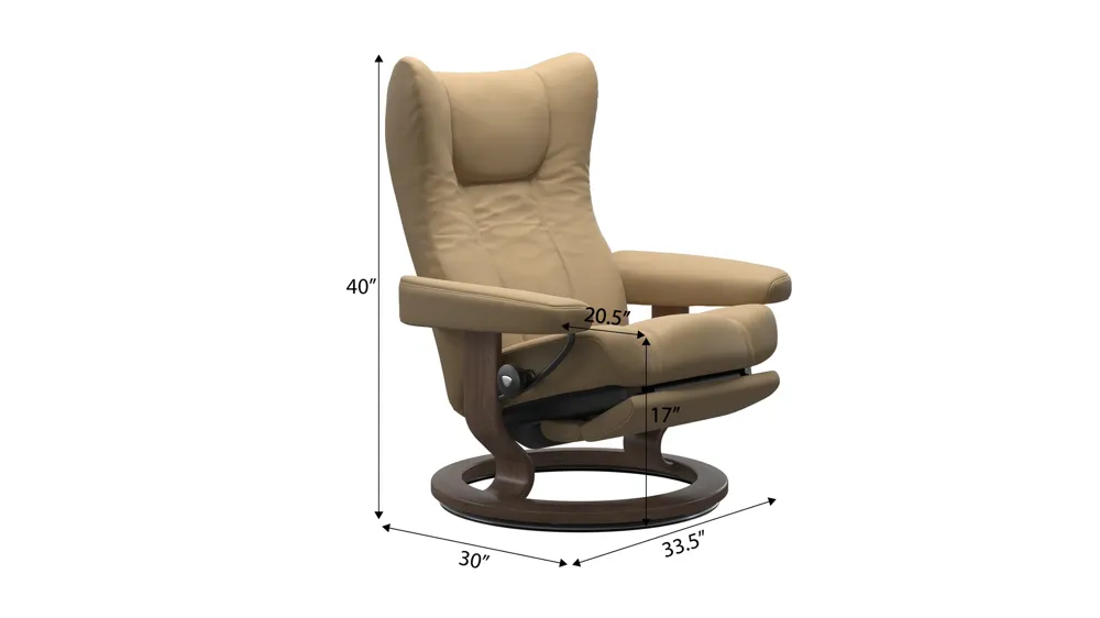 Wing Large Classic Power Recliner Dimensions