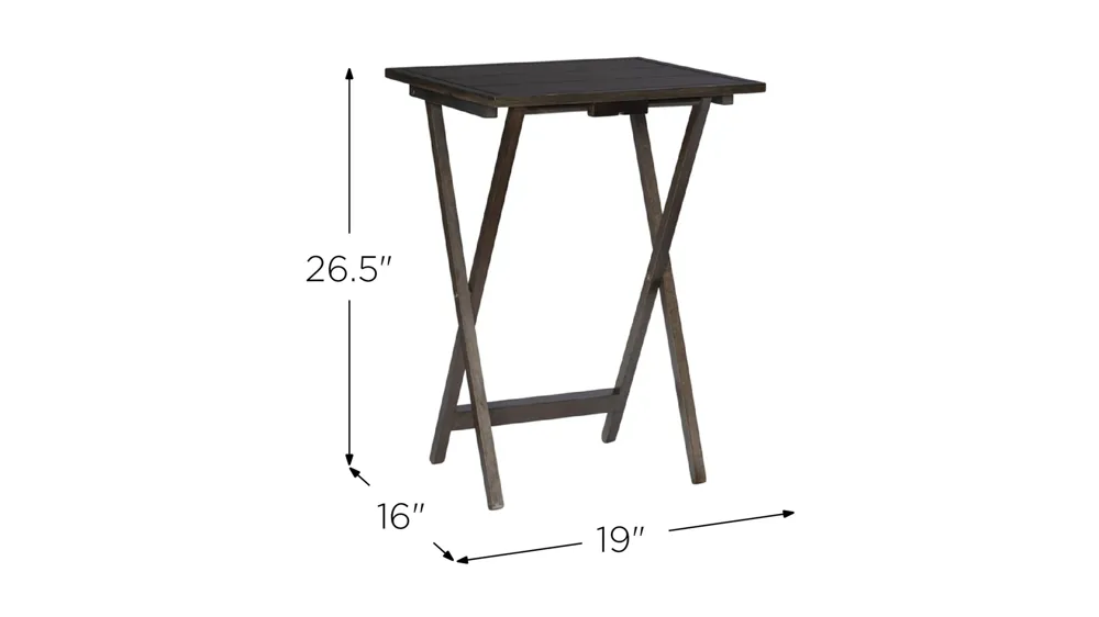 Fairfield Tray Table Set Dimensions