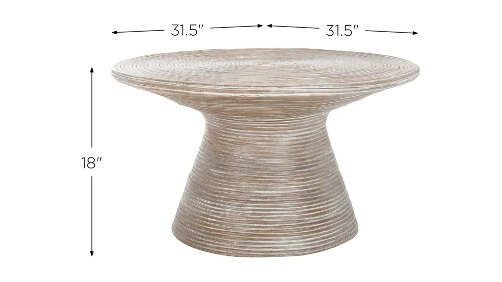 Cristina Rattan Coffee Table Dimensions
