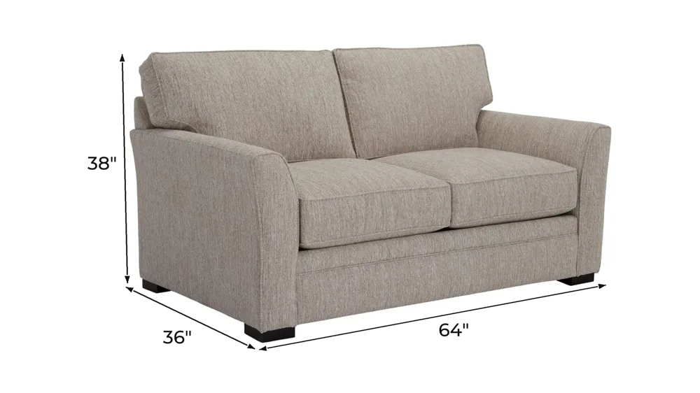 Artemis III Loveseat Dimensions