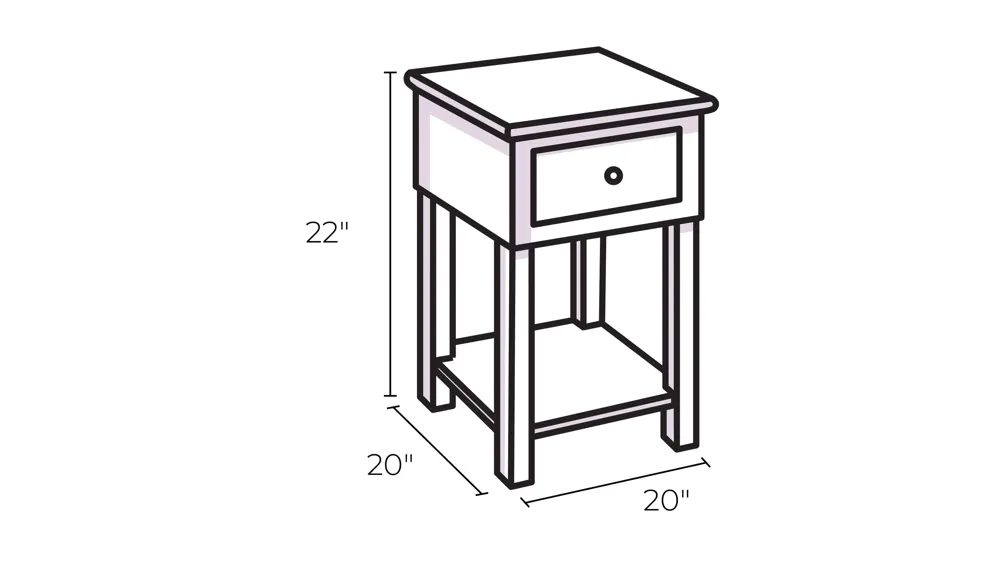 Dunnigan End Table Dimensions