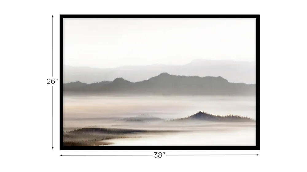 Beyond the Mist Wall Art Dimensions