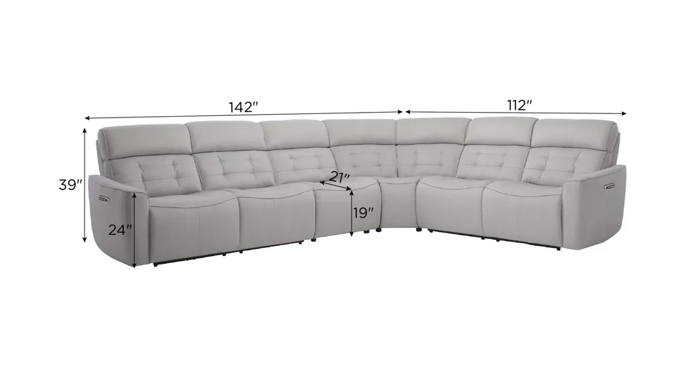 Hanlin 4-pc. Power Sectional | Raymour & Flanigan