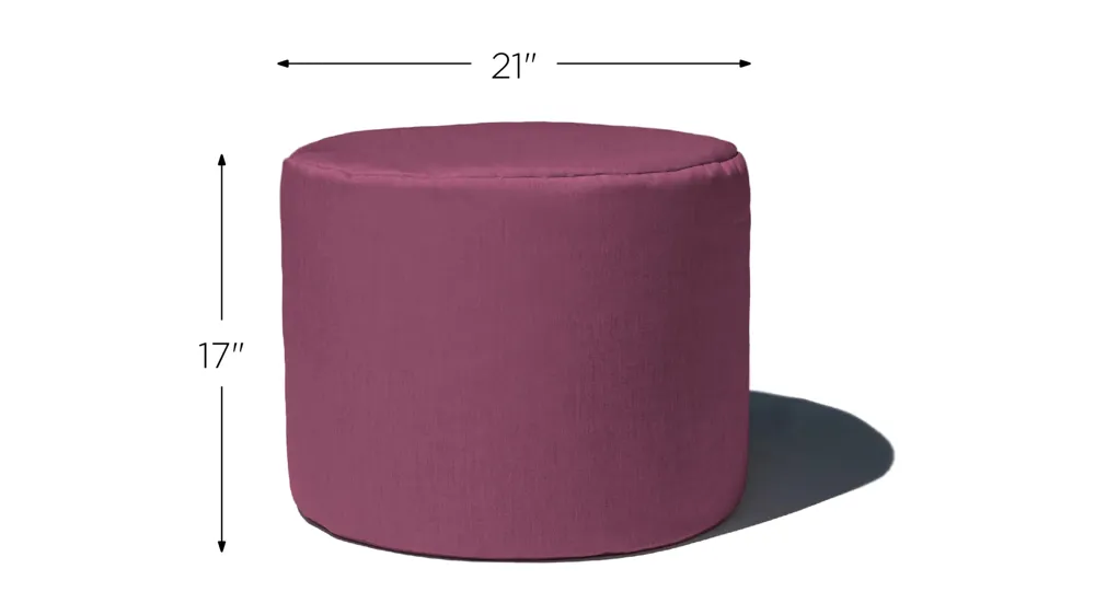 Jana Outdoor Ottoman / Side Table Dimensions