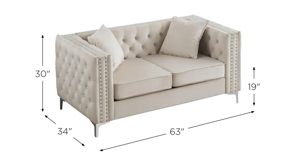 Paige Loveseat Dimensions