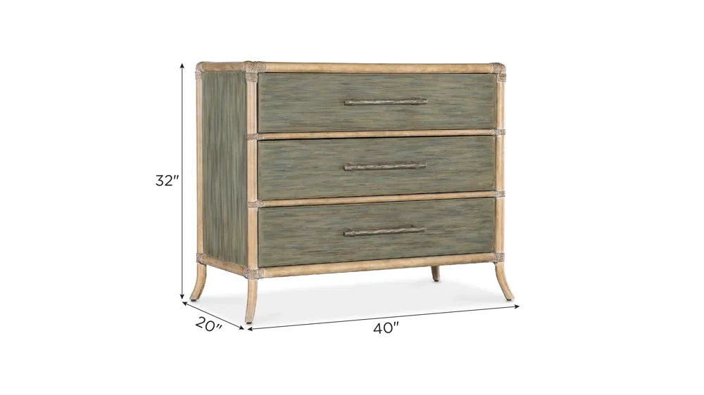Retreat Pole Rattan Chest Dimensions