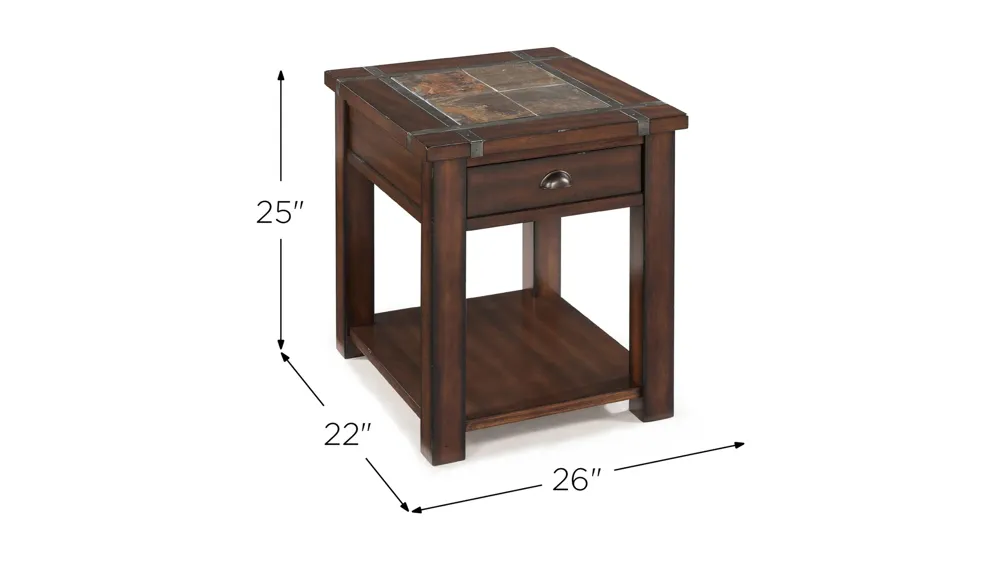 Monarch Roanoke End Table Dimensions