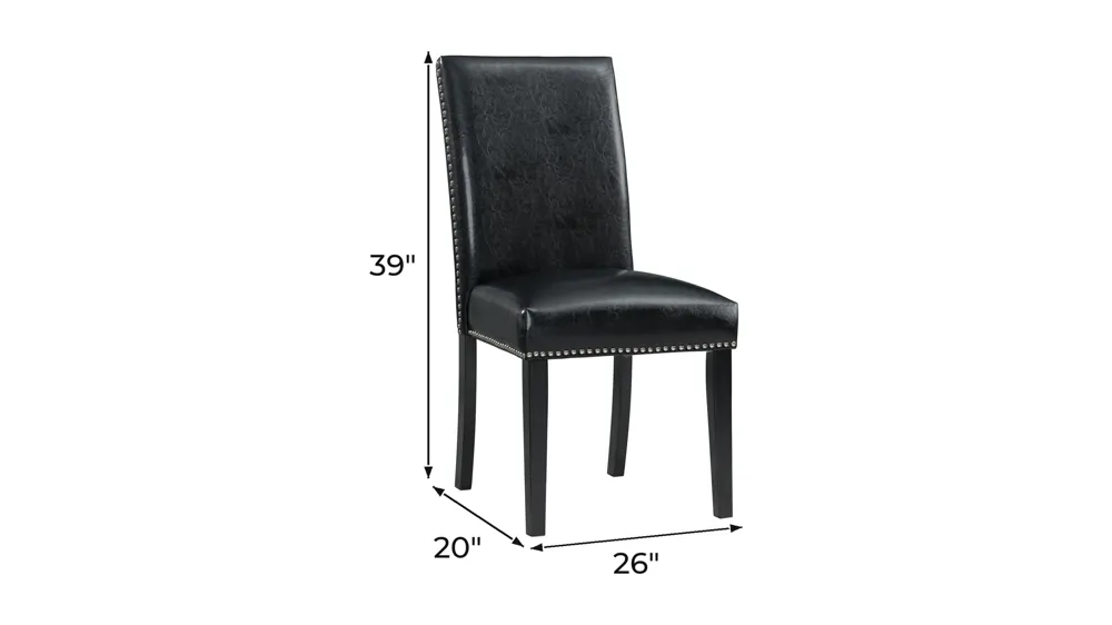Pia Dining Side Chair - Set of 2 Dimensions