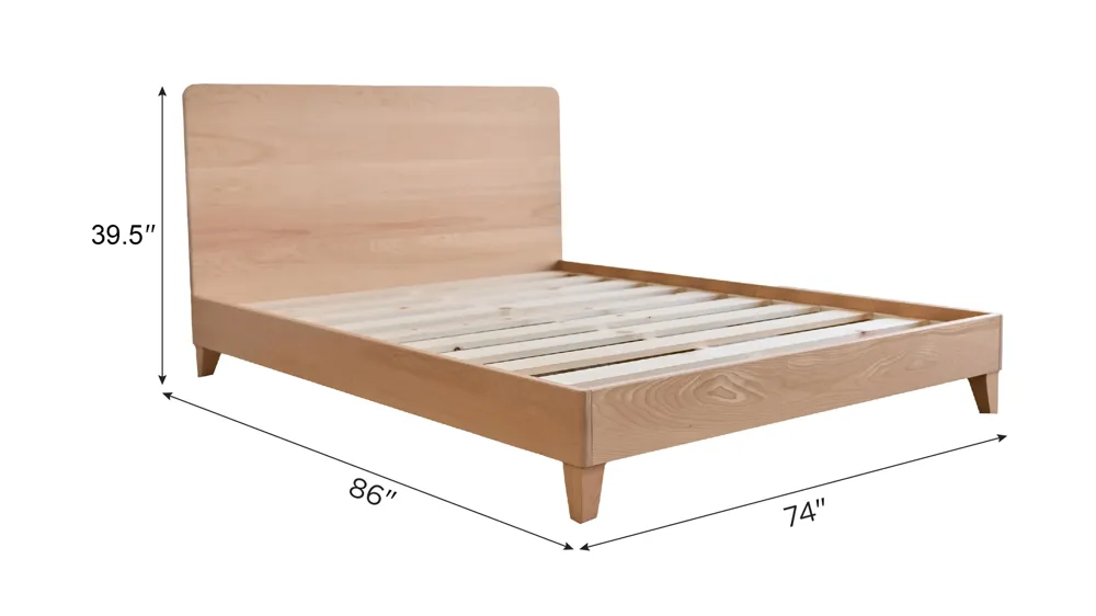 Avocado City Bed Platform Base w/ Headboard Dimensions