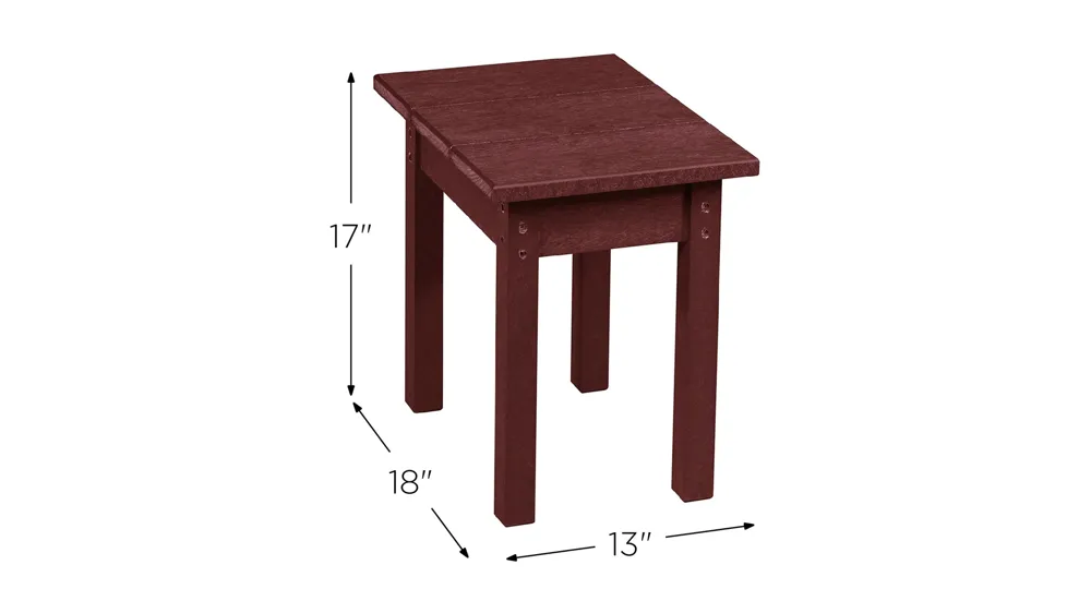 Capterra Casual Recycled Outdoor Side Table Dimensions