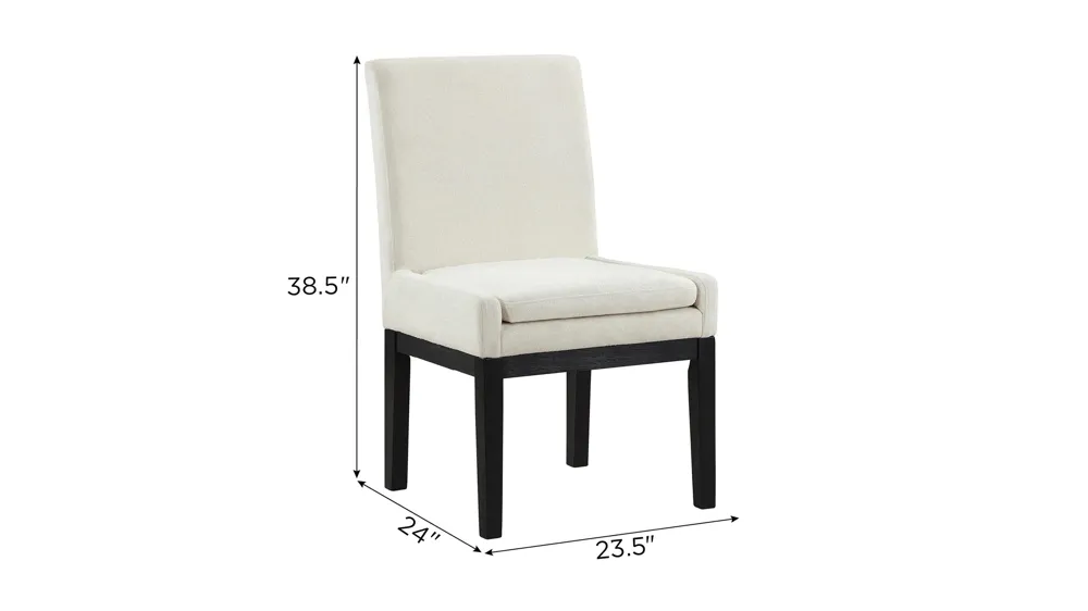 Aubrey Upholstered Side Chair - Set of 2 Dimensions
