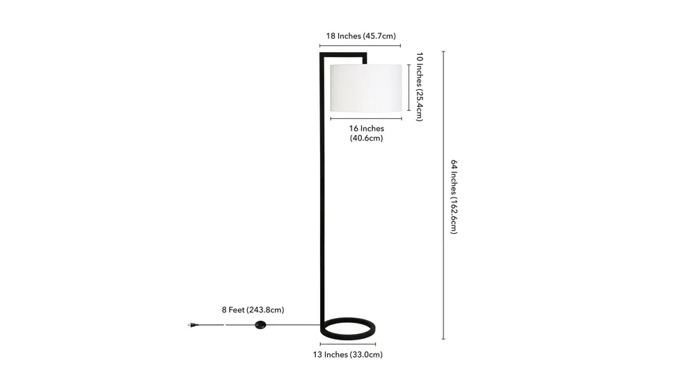 Lyssa Floor Lamp Dimensions