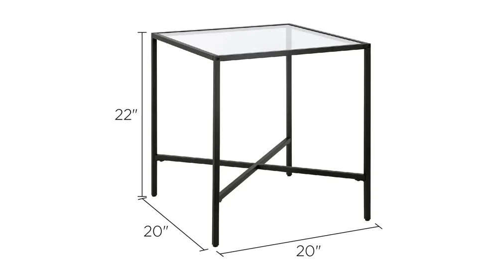 Edena Square End Table Dimensions
