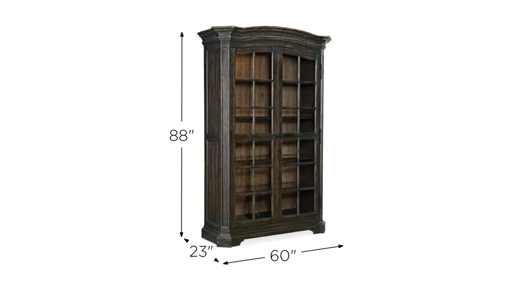 La Grange Mullins Prairie Display Cabinet Dimensions