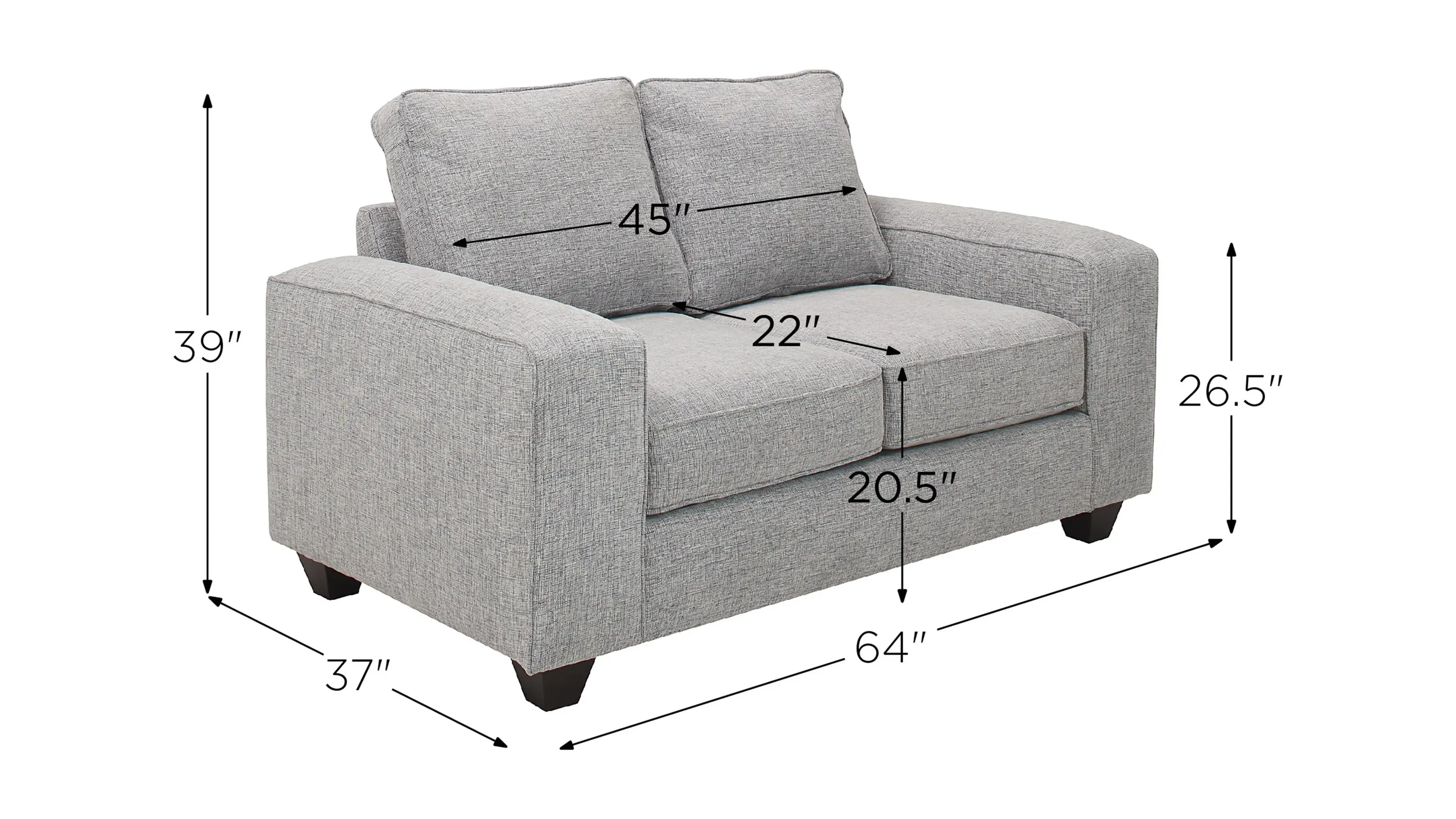 Alston Chenille Loveseat | Raymour & Flanigan