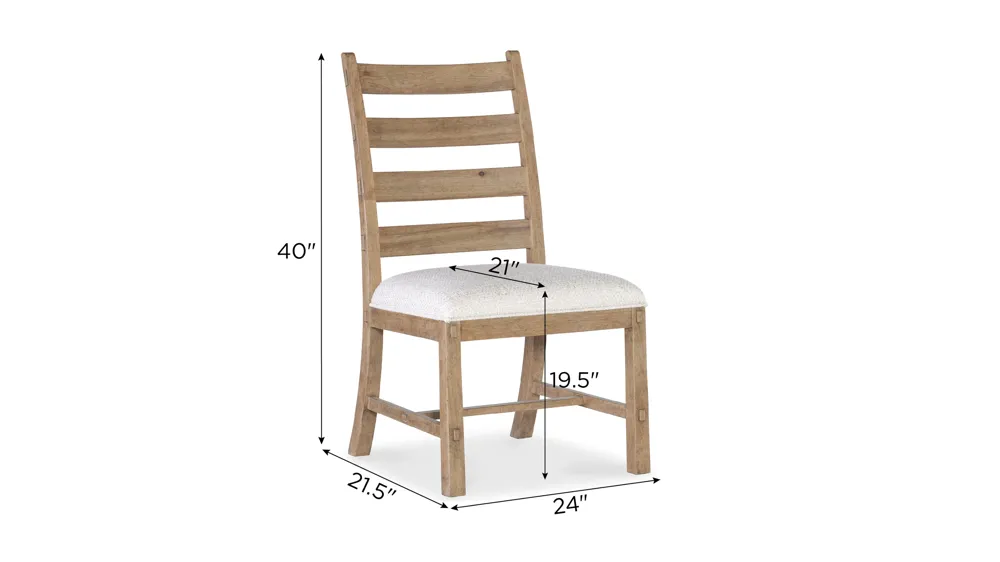 Vineyard Row Side Chair Dimensions