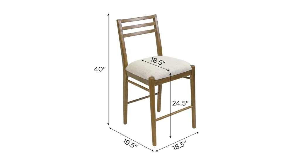 Lachlan Counter Height Chair - Set of 2 Dimensions