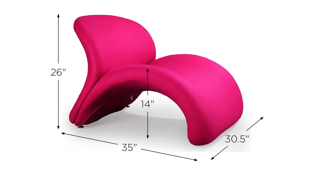 Rosebud Accent Chair (Set of 2) Dimensions