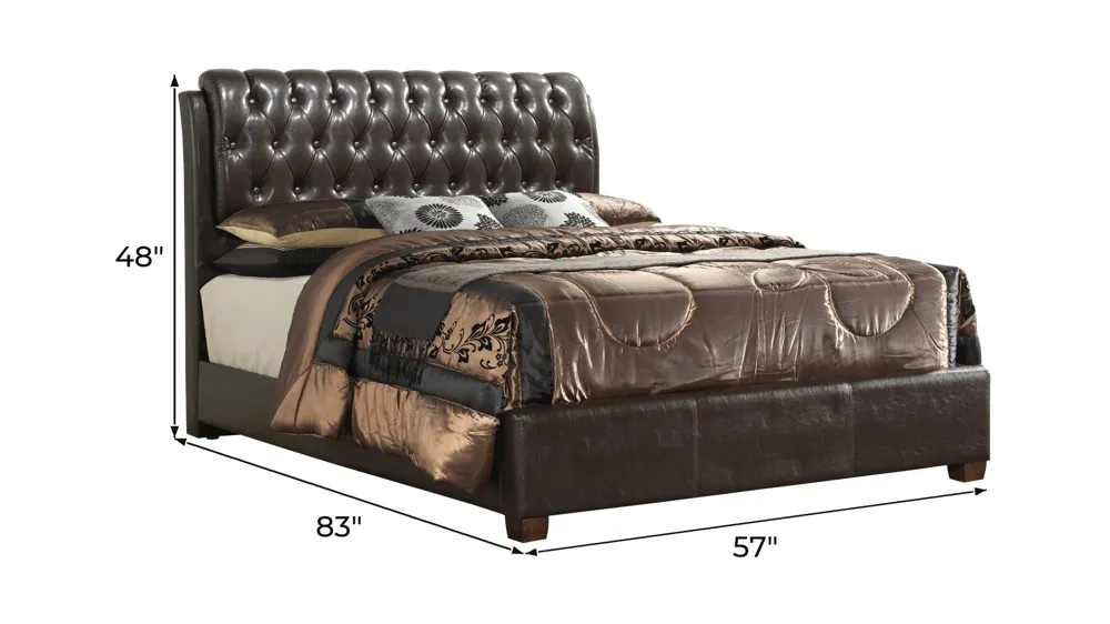 Marilla Upholstered Bed Dimensions