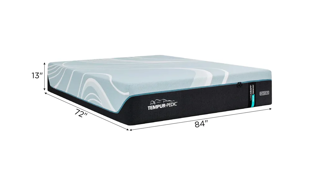 Tempur-Pedic Luxe Adapt 2.0 Medium Hybrid Mattress Dimensions