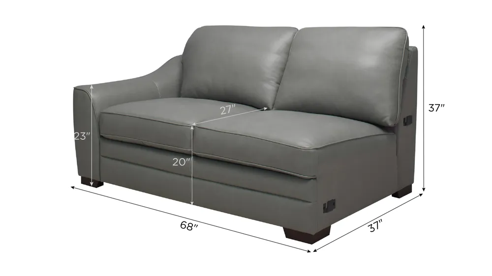 Dorian Left Arm Facing Loveseat Dimensions