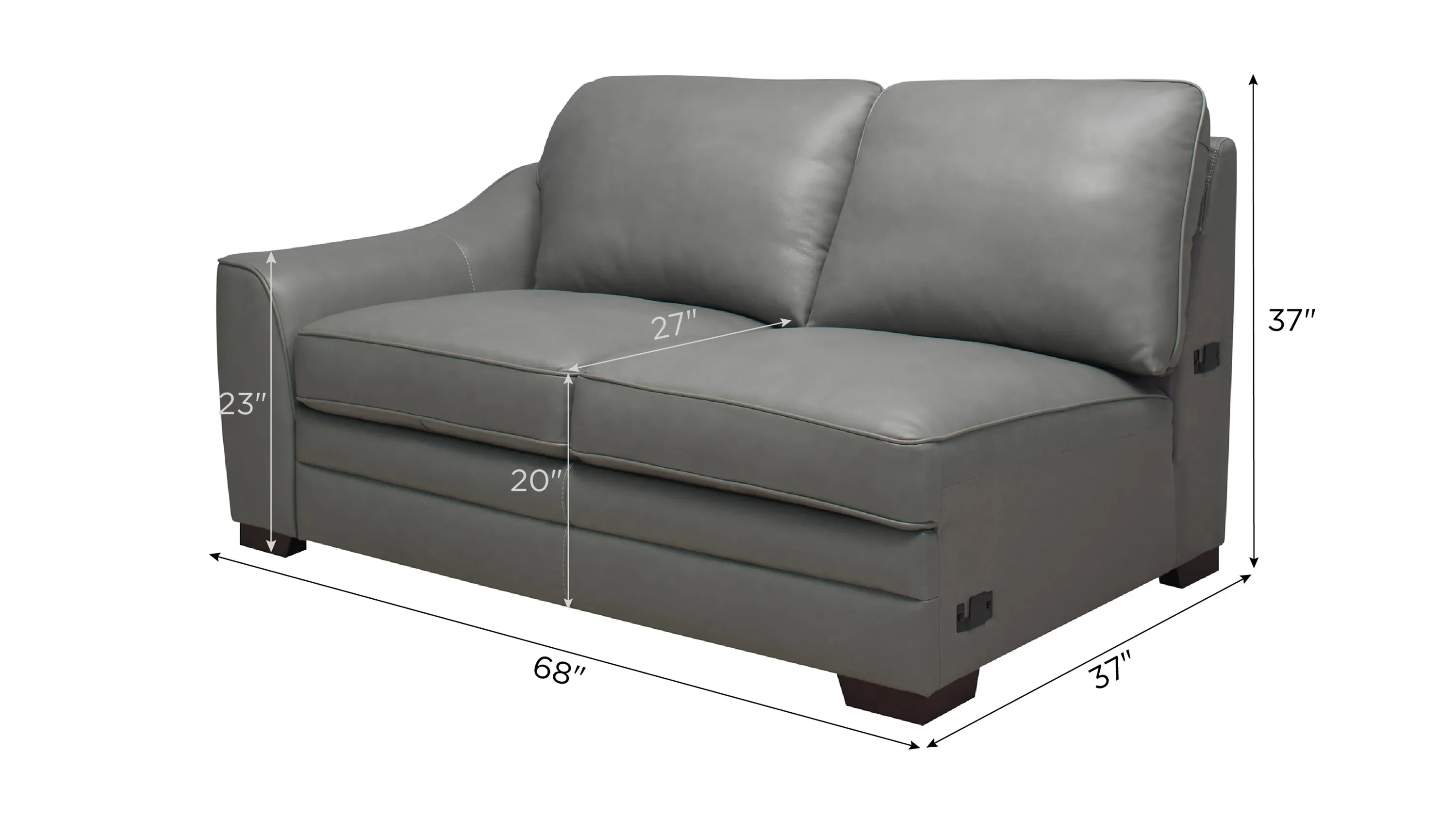 Dorian Left Arm Facing Loveseat | Raymour & Flanigan