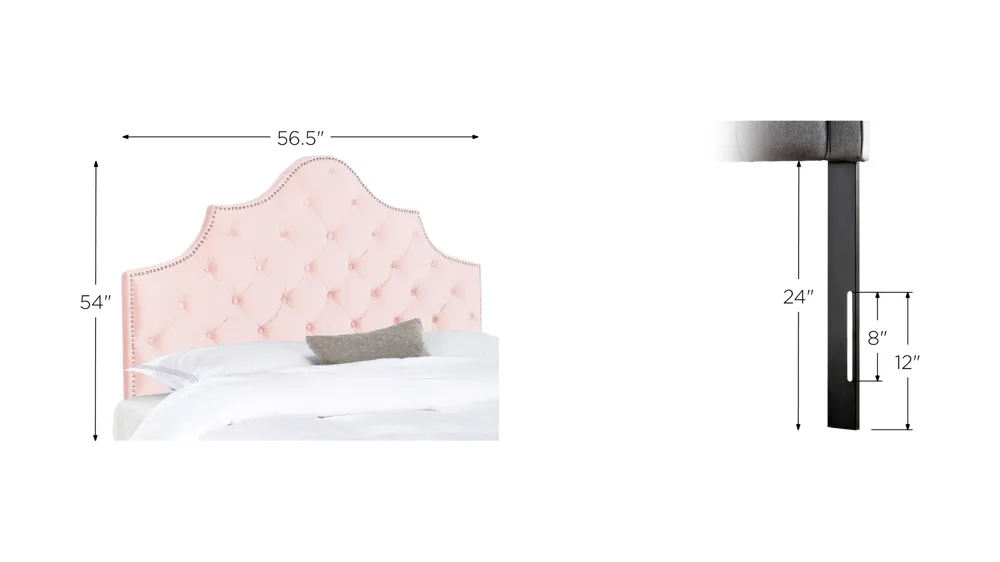 Arebelle Upholstered Headboard Dimensions