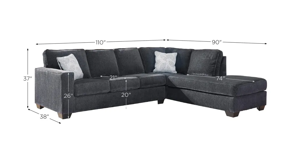 Adelson Chenille 2-pc. Sectional | Raymour & Flanigan
