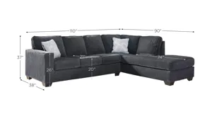 Adelson Chenille 2-pc. Sectional | Raymour & Flanigan