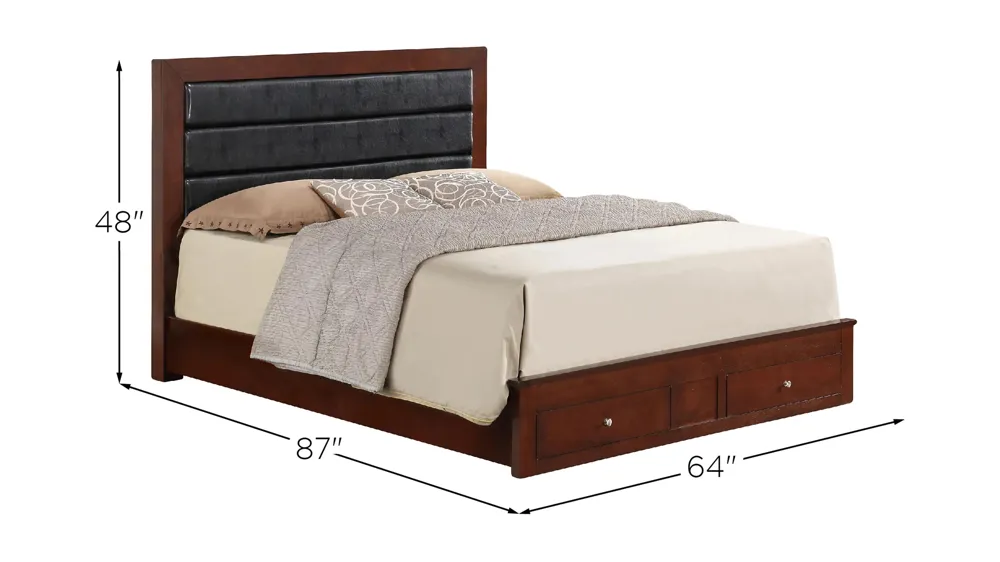 Burlington Queen Storage Bed Dimensions