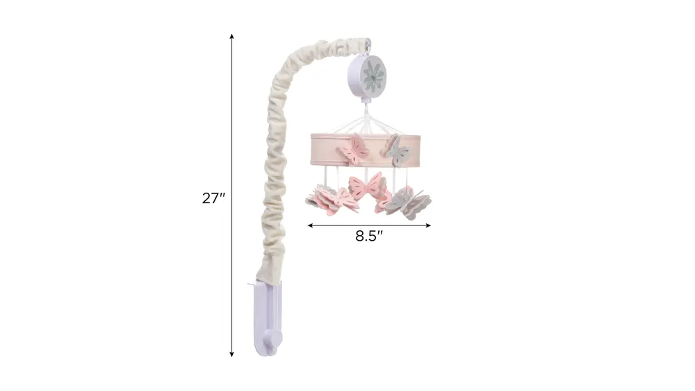 Baby Blooms Musical Crib Mobile Dimensions