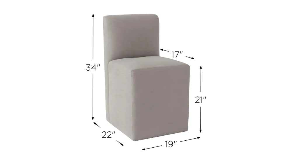 Zana Upholstered Dining Chair Dimensions