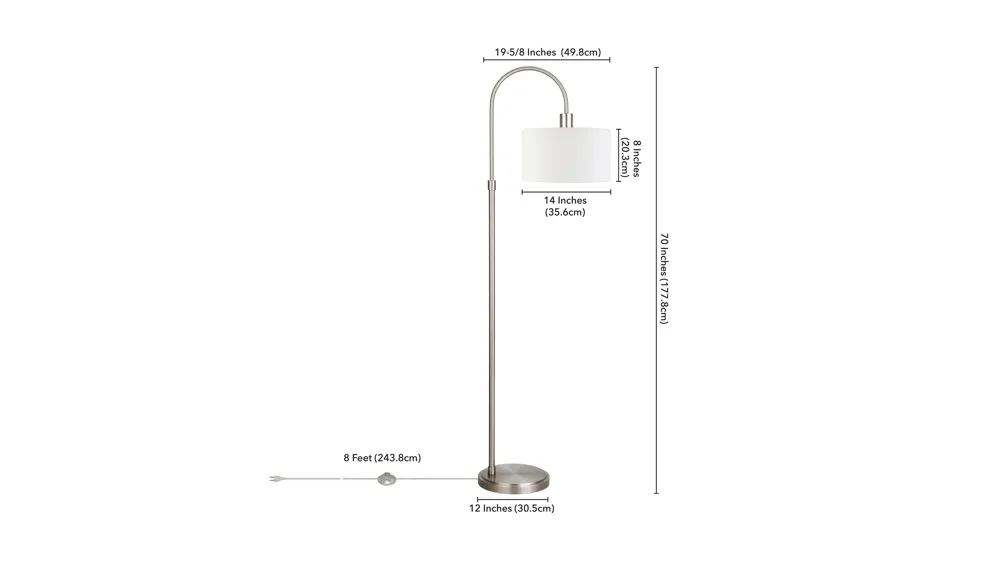 Demi Floor Lamp Dimensions