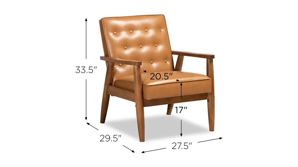 Sorrento Lounge Chair Dimensions