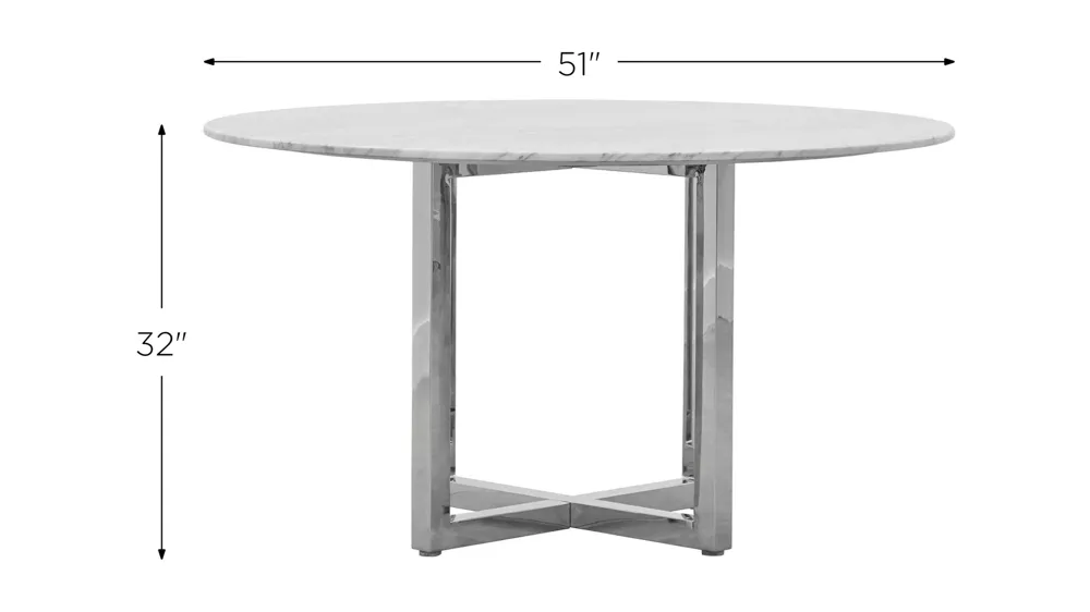 Amalfi Glass Dining Table Dimensions