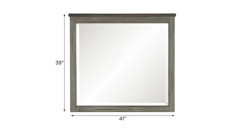Andover Bedroom Dresser Mirror Dimensions