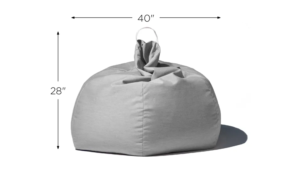 Aston Outdoor Bean Bag Chair with Cover Dimensions