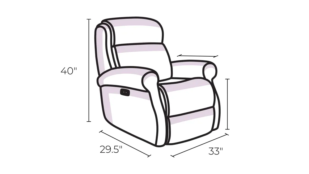 Stressless Opal Large Classic Reclining Chair and Ottoman Dimensions