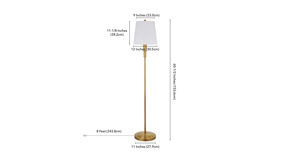 Anastasia Floor Lamp Dimensions