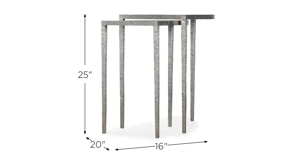 Chapman Metal Nesting Tables Dimensions