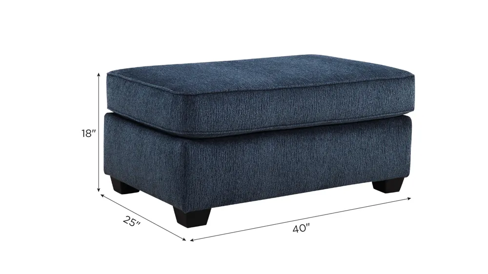 Arro Chair-and-a-Half Ottoman Dimensions
