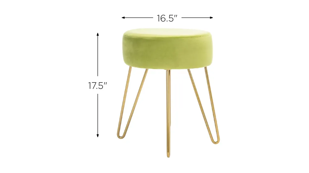 Makalo Round Ottoman Dimensions