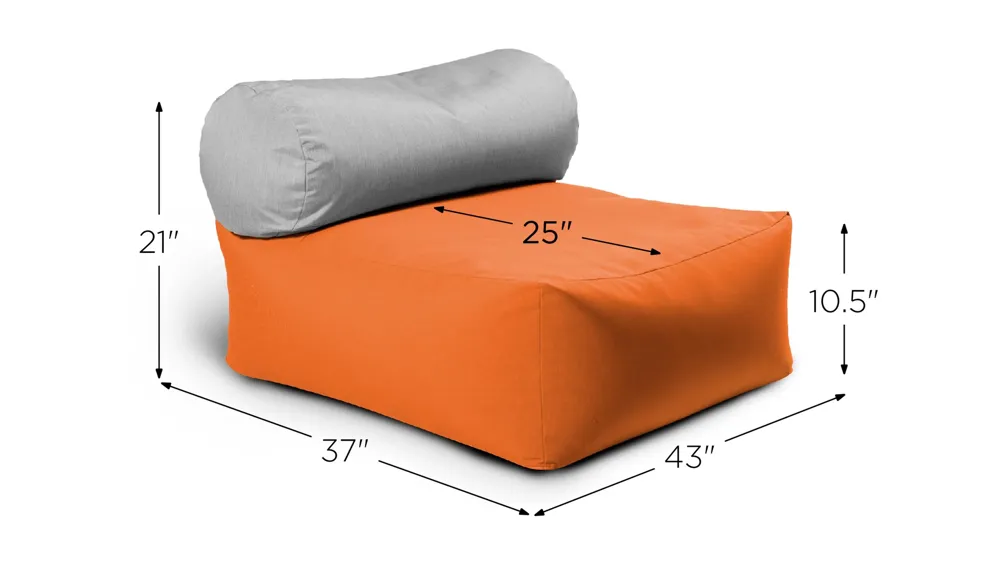 Kensington Large Outdoor Lounge w/ Bolster Dimensions