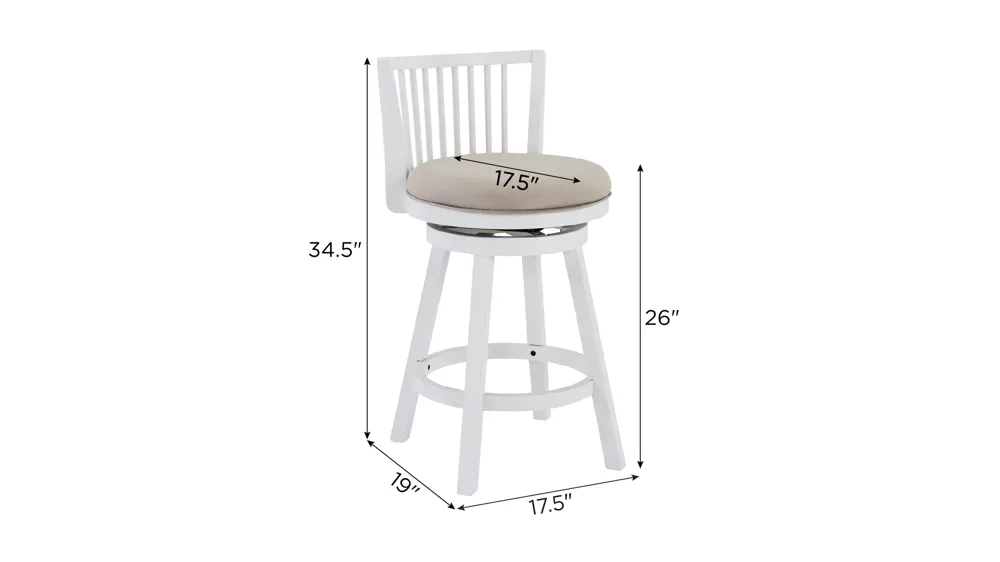 Clover Swivel Counter Stool Dimensions